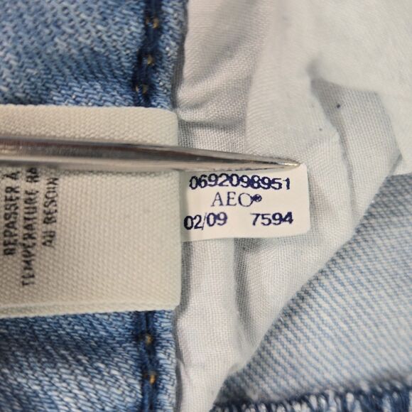 Y2K American Eagle Artist Jeans Low Rise Flared Bootcut Light Wash Size 6 SHORT - Picture 8 of 12